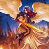 Warrior Female Angel Paint By Numbers