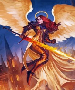 Warrior Female Angel Paint By Numbers