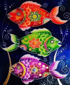 Whimsical Fish Paint By Numbers