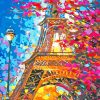 Abstract Eiffel Tower Paint By Numbers