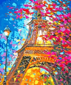 Abstract Eiffel Tower Paint By Numbers