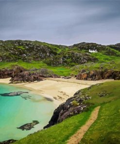 Achmelvich Bay Landscape Paint By Numbers