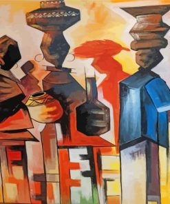 African Women Abstract Paint By Numbers