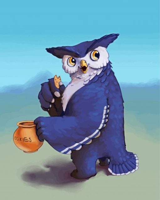 Baby Owl Bear Beast Paint By Numbers