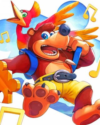 Banjo Kazooie Characters Paint By Numbers