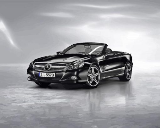 Black Mercedes Slk Paint By Numbers