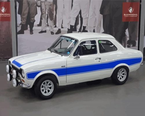 Blue And White Escort Rs 2000 Paint By Numbers