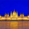 Budapest Parliament In Night Paint By Numbers