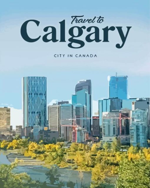 Calgary Poster Paint By Numbers