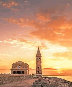 Caorle Seaside At Sunset Paint By Numbers