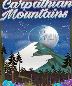 Carpathian Mountains Poster Paint By Numbers