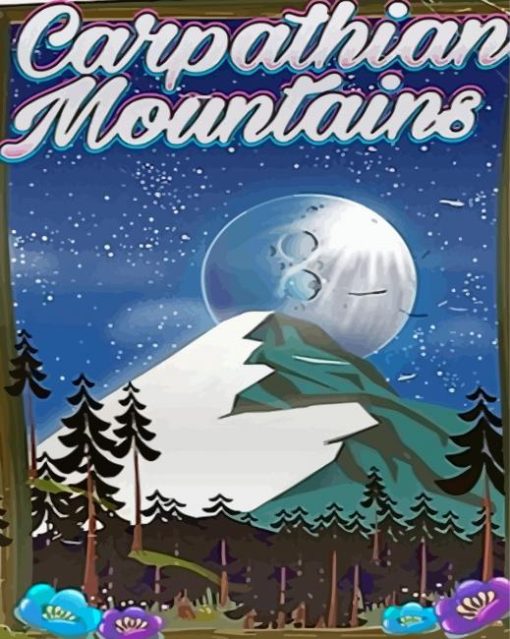 Carpathian Mountains Poster Paint By Numbers