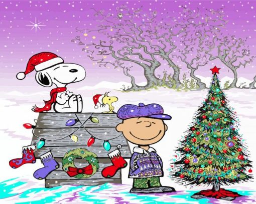 Christmas Charlie Brown Art Paint By Numbers