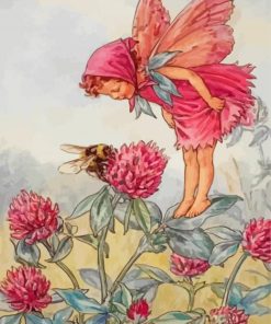 Cicely Mary Barker The Red Clover Fairy Paint By Numbers