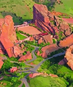 Colorado Red Rocks Paint By Numbers