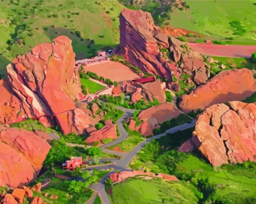 Colorado Red Rocks Paint By Numbers