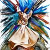 Colorful Whirling Dervish Paint By Numbers