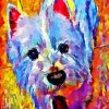 Colorful Westie Dog Puppy Paint By Numbers