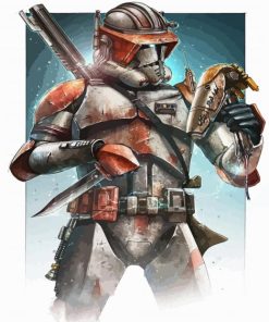 Commander Fox Star Wars Art Paint By Numbers