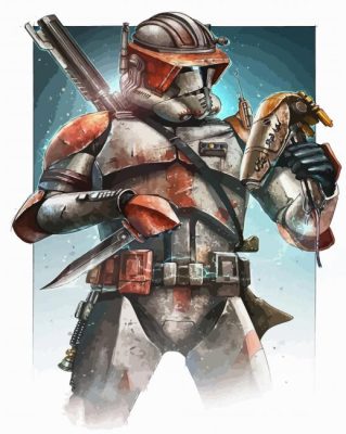 Commander Fox Star Wars Art Paint By Numbers