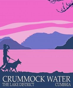 Crummock Water Lake Disctrict Poster Paint By Numbers