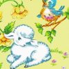 Cute Lamb And Bird Paint By Numbers