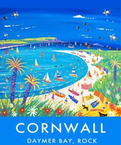 Daymer Bay Cornwall Poster Paint By Numbers