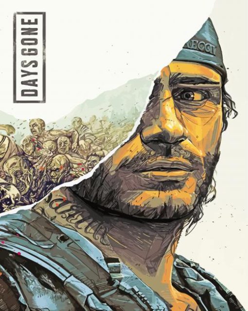 Days Gone Illustration Poster Paint By Numbers