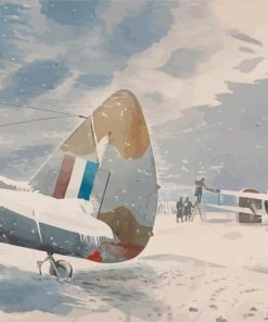 De Icing Aircraft By Eric Ravilious Paint By Numbers