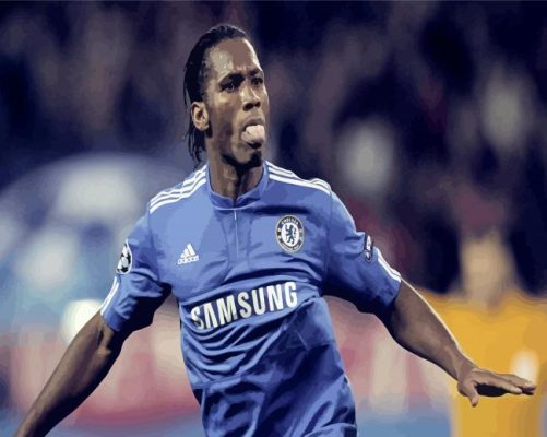 Didier Drogba Football Player Paint By Numbers