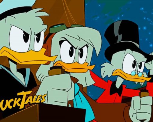 DuckTales Cartoon Paint By Numbers