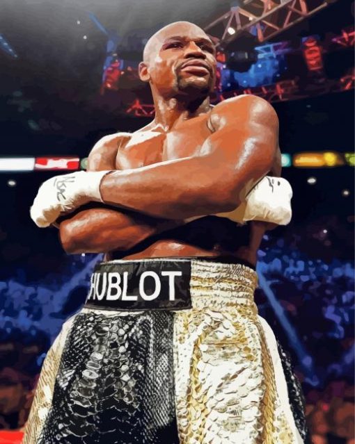 Floyd Mayweather American Boxer Paint By Numbers