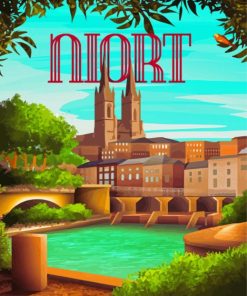 France Niort Poster Paint By Numbers