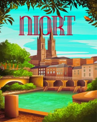 France Niort Poster Paint By Numbers