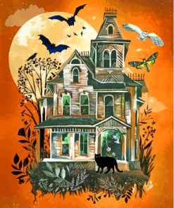 Halloween Haunted Property Paint By Numbers