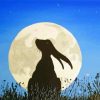 Hare Moon Silhouette Paint By Numbers