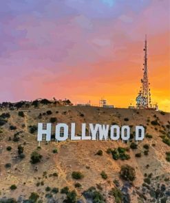 Hollywood Sign California Paint By Numbers