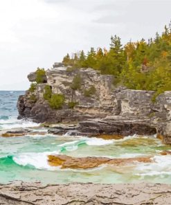 Indian Head Cove In Tobermory Paint By Numbers