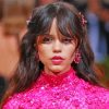 Jenna Ortega In Pink Dress Paint By Numbers