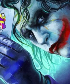 Joker Clown Card Paint By Numbers