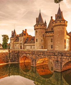 Loire Castle At Sunset Paint By Numbers