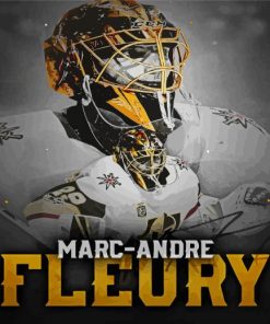 Marc Andre Fleury Ice Hockey Goaltender Poster Paint By Numbers