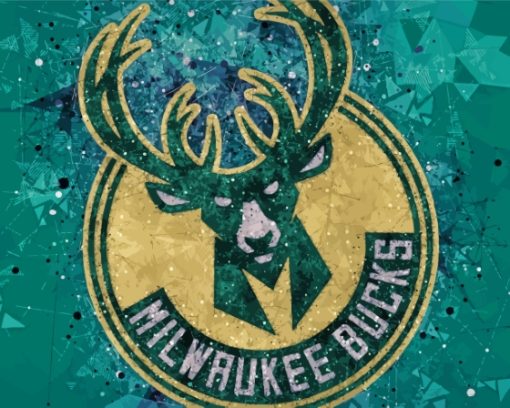 Milwaukee Bucks Logo Art Paint By Numbers