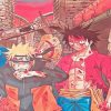 Naruto And Luffy Anime Paint By Numbers