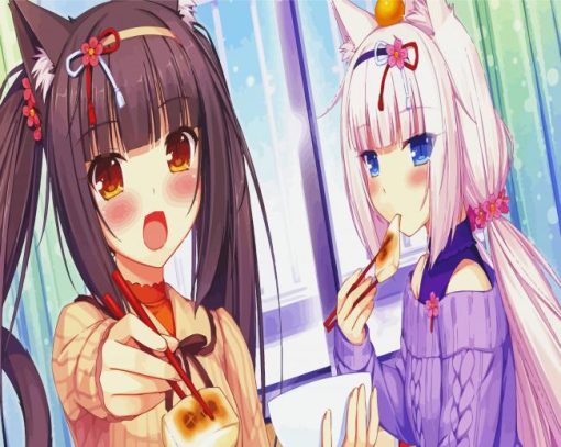 Nekopara Characters Paint By Numbers