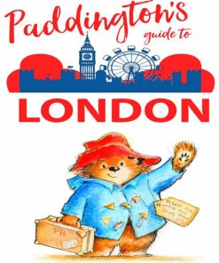 Paddington In London Poster Paint By Numbers