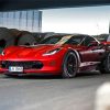 Red C7 Corvette Car Paint By Numbers