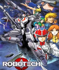 Robotech Poster Paint By Numbers