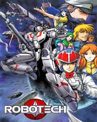 Robotech Poster Paint By Numbers