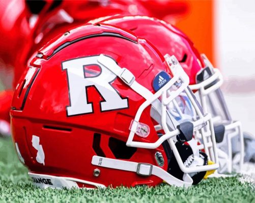 Rutgers Scarlet Knights Helmets Paint By Numbers